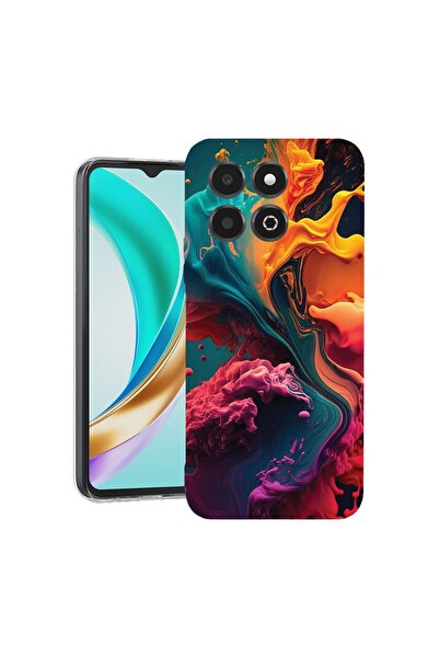 bestcase ¬Æ Husa Clear Slim Silicon Compatibila cu Honor X6c, Liquid Colors, ...