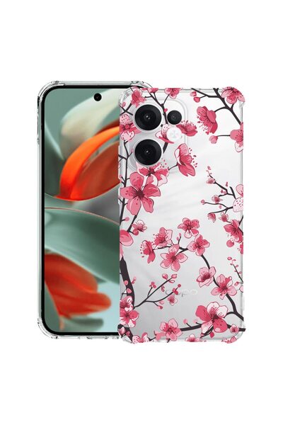 bestcase ¬Æ Husa Anti Shock Compatibila cu OPPO Reno13 F / FS, Floral - Cherr...