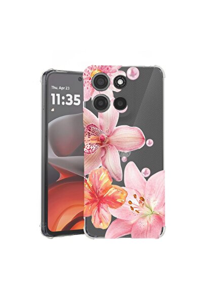 bestcase ¬Æ Husa Anti Shock Compatibila cu Motorola Moto G77 / G67, Floral - ...