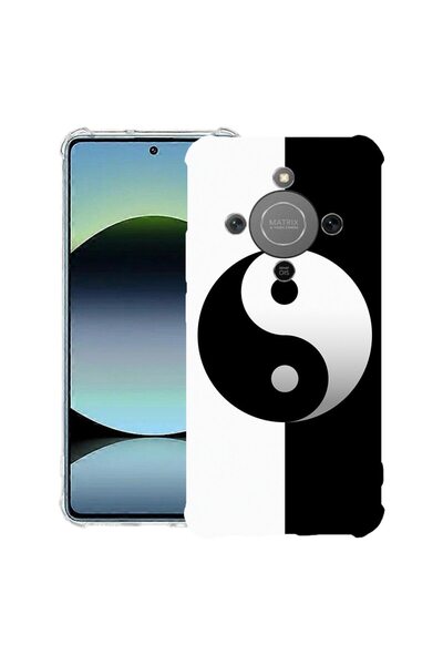 bestcase Husă Antișoc 1.5mm Compatibilă cu Honor Magic8 Lite, cu Design Yin Y...