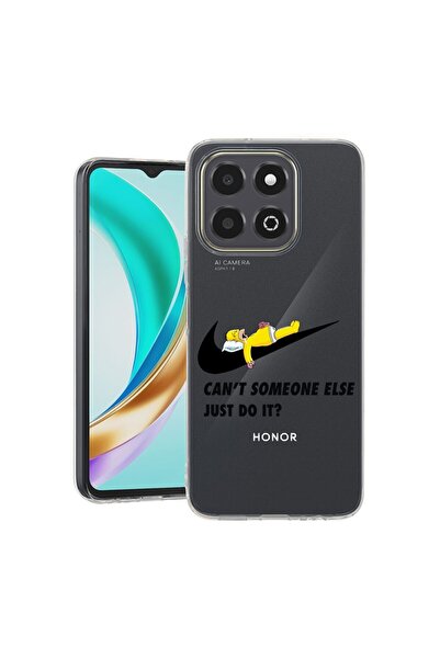 bestcase Прозрачен тънък силиконов калъф, съвместим с Honor X6c, Симпсън Прос...