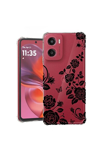 bestcase ¬Æ Husa Anti Shock Compatibila cu Motorola Moto G05 / E15, Floral -B...