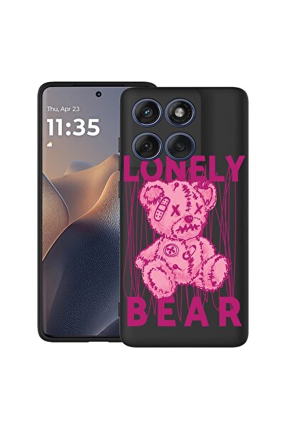 bestcase Ултра тънък силиконов калъф за Motorola Edge 60 Pro с дизайн  "Самот...