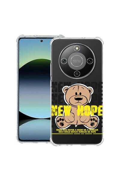 bestcase Husă Antișoc 1.5mm Compatibilă cu Honor Magic8 Lite, cu Design Ursul...