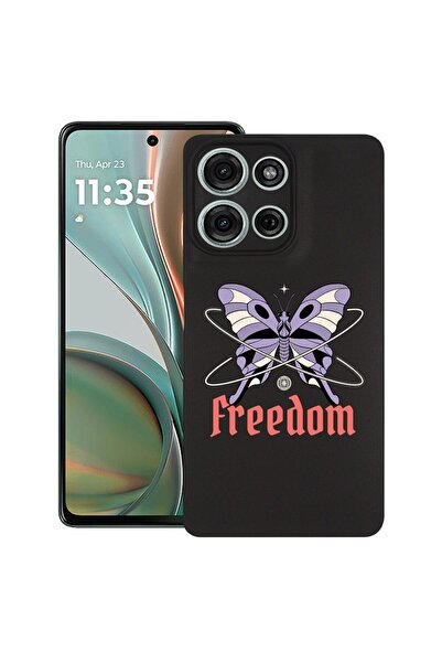 bestcase ¬Æ Husa pentru Motorola Moto G15, Freedom - Butterfly, Slim Silicon ...