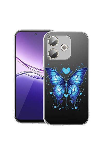 bestcase ¬Æ Husa Clear Silicon pentru OPPO A5 Pro 5G, Blue Butterfly, 2042415...