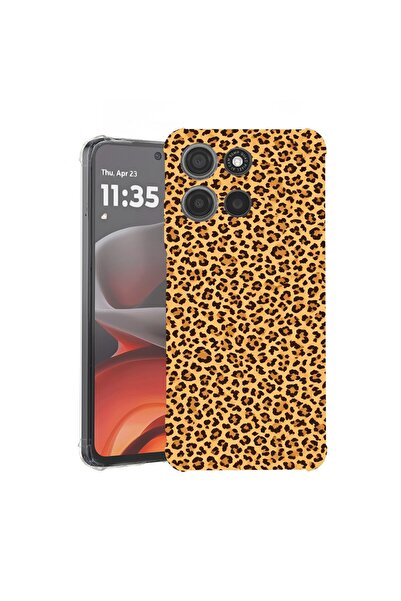 bestcase ¬Æ Husa Anti Shock pentru Motorola Moto G86 cu Design Leopard patter...