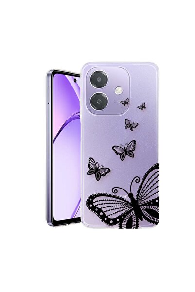 bestcase Husa pentru OPPO A40 / A40M, BestCase¬Æ Clear Silicon 2MM, Butterfly...