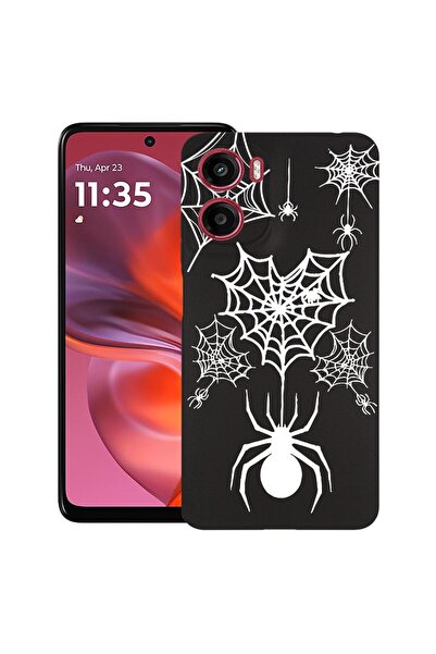 bestcase ¬Æ Husa pentru Motorola Moto G05, Spider Web, Slim Silicon 0.8MM, An...