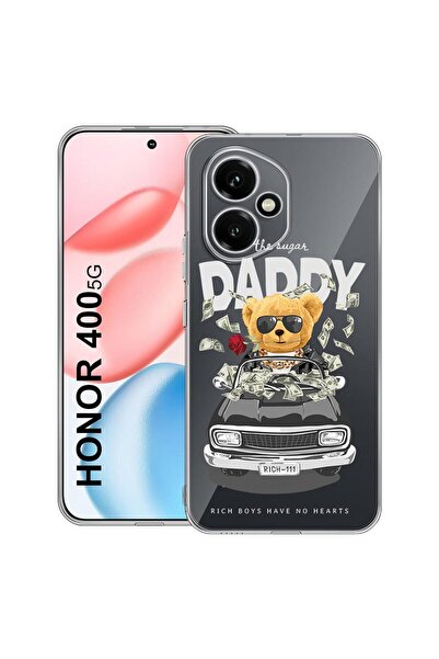 bestcase Прозрачен силиконов калъф за Honor 400, Мече Дядо, 2036423 T 1823