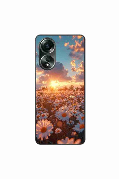 OEM Husa compatibila cu Oppo A58 4G Silicon Gel Tpu Model Rasarit cu Flori