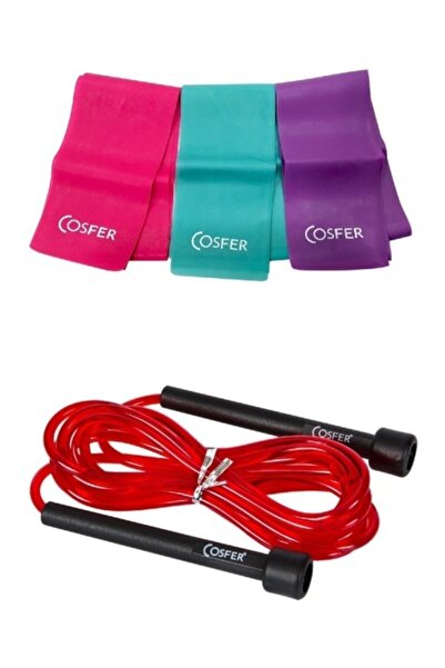 Nadom 3-Piece Yoga Tire Conditioning Fitness Aerobics Sports Length Adjustabl...