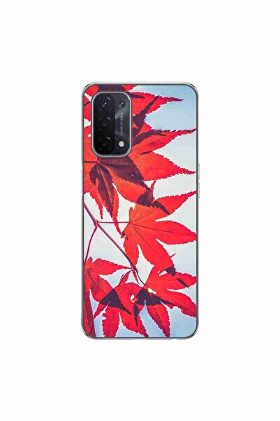 OEM Husa compatibila cu Oppo A54 5G, A74 5G Silicon Gel Tpu Model Frunze de t...