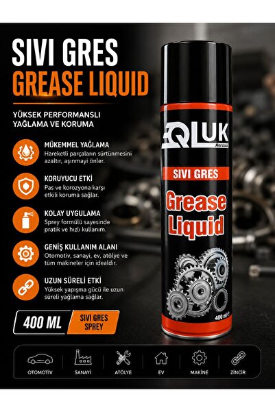 QLUK Metal ve Zincir İçin Sıvı Gres Spreyi