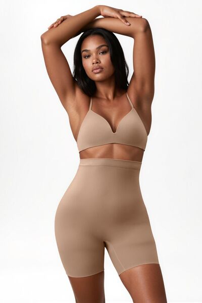 Hiccup Pantaloni Scurți Corset Seamless cu Talie Înaltă și Efect de Modelare