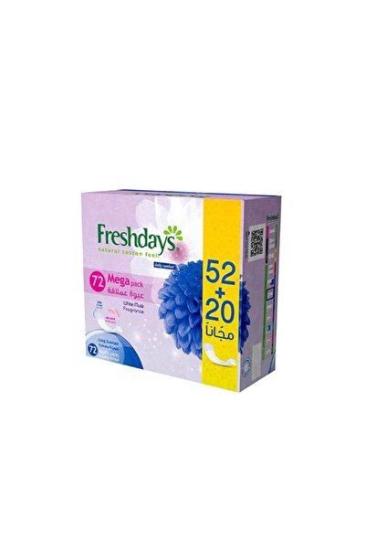 FRESH DAYS Pantyliner Long Scented 52+20 Free Pack
