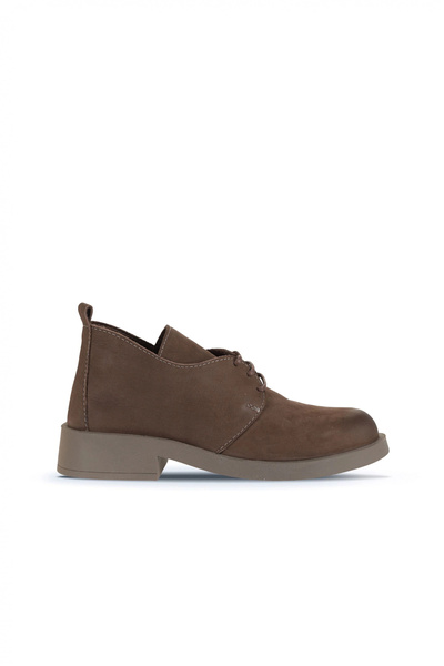BUENO Brown Nubuck Women's Heeled Boots