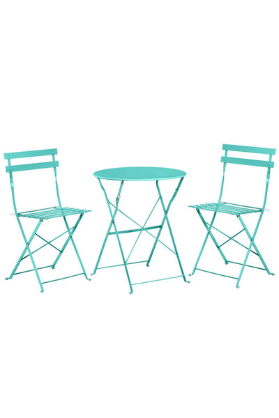 MAPROFI Mobilier pentru Gradina Bistro Flair, Set Masa cu 2 Scaune, din Otel ...