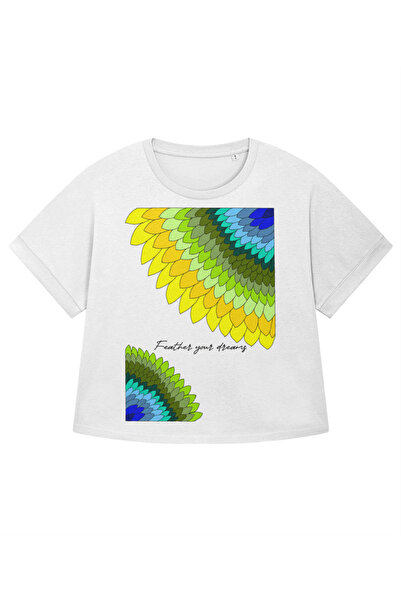 Seahorse Tailored Art Women's Oversize T-shirt Feather your dreams