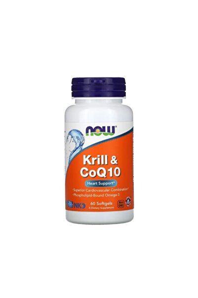 Now Foods Krill & CoQ10 60 capsule moi -