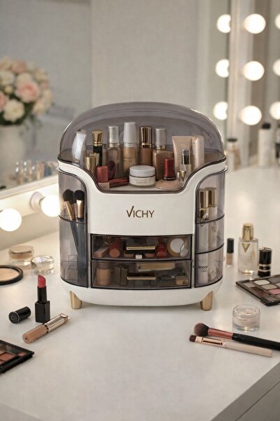 Vichy Organizator cu mai multe niveluri pentru cosmetice, machiaj și bijuteri...