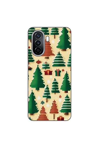 OEM Husa compatibila cu Huawei Nova Y70 Silicon Gel Tpu Model Pixel Art Chris...