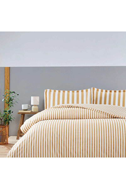 Özdilek Double Duvet Cover Set Cabana Line Gold