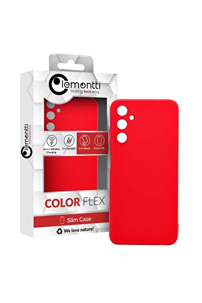 lemontti Husa Silicon Soft Slim Samsung Galaxy A05s Rosu (material mat si fin...