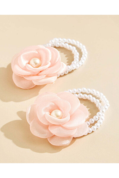 REDTAG Girls Assorted Floral Hair Elastic 2 Piece Set