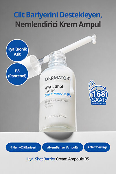 DERMATORY Hyalüronik Asitli Nemlendirici Ampul Hyal Shot Barrier Cream Ampoul...