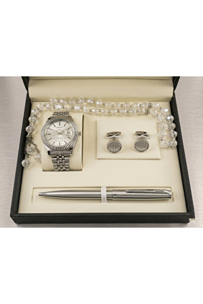 Boxman Men's Gift Set Luxury Wristwatch, Pen, Wallet and Prayer Beads |   Unp...