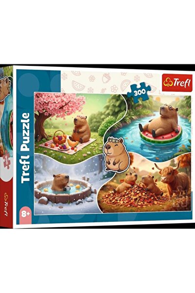 Trefl Puzzle 300 Patru Anotimpuri cu Capibare