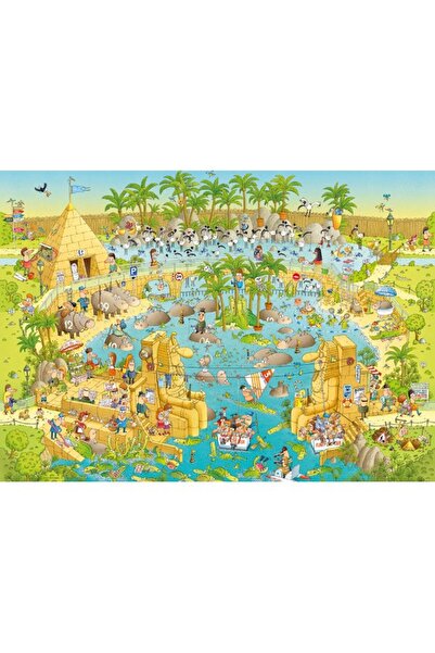 Heye Puzzle 1000 Funky Zoo - Zoo pod piramidami