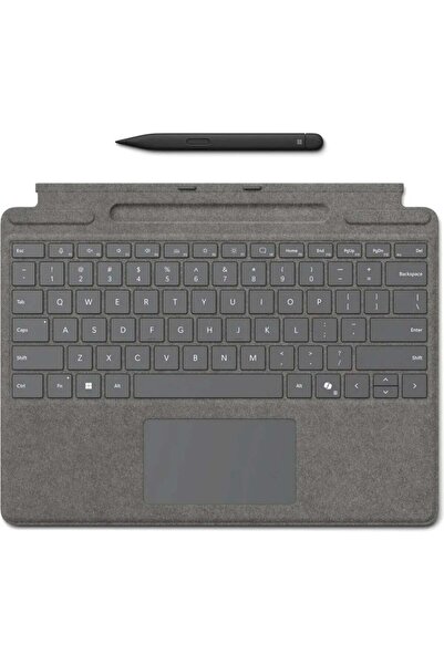 MICROSOFT Surface Pro 9/10 Typecover cu Slim Pen COMM platină Eng Intl CEE EM