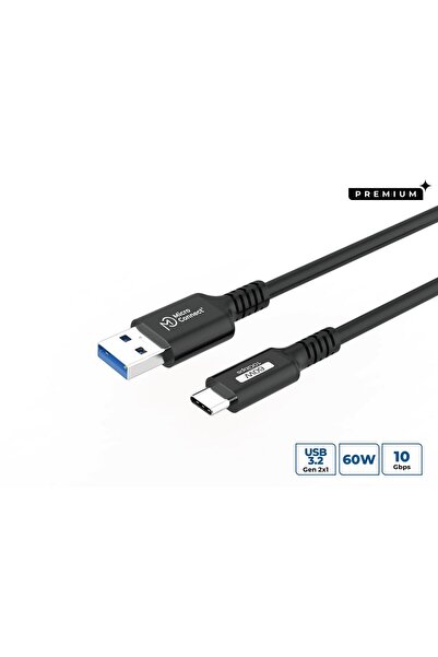 MicroConnect Cablu USB-C la USB-A premium, 3m, 10Gbps, 60W