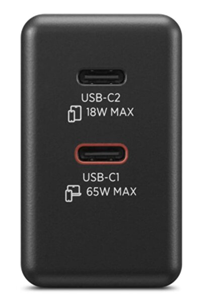 LENOVO Încărcător GaN Dual USB-C 65W Negru EU