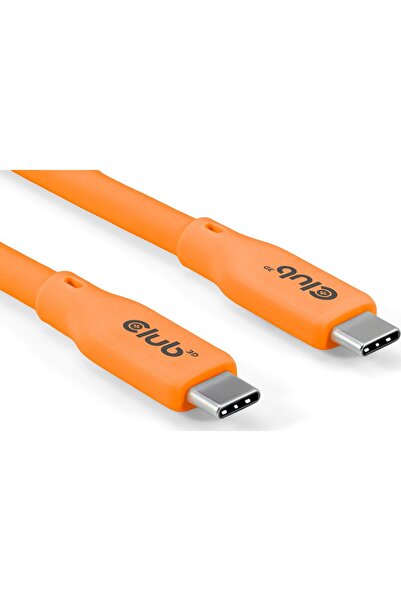 Club 3D Club3D Cablu USB-C 4.0, 20Gbps, 4K60Hz, PD 240W, 2m, portocaliu