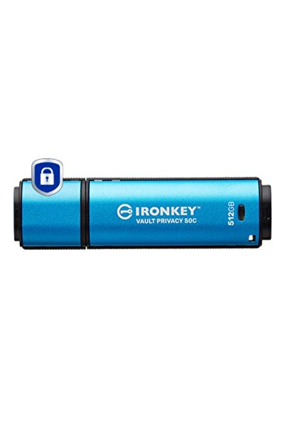 Kingston IronKey Vault Privacy 50C IKVP50C - USB flash drive - 512 GB - TAA C...