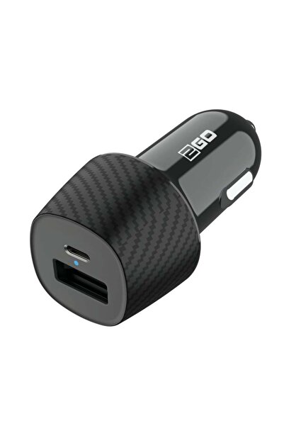 ACV 2GO Încărcător auto 20W 1xUSB-C 1xUSB-A negru