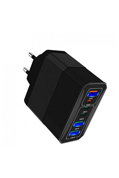 MSONIC Încărcător de rețea MY6646K PD/QC 3.0 cu 3 porturi USB-C și 3 porturi USB