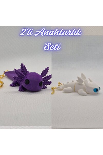 3DAtölyeMaker Purple Flexible Big Axolotl and How to Train Your White Dragon ...