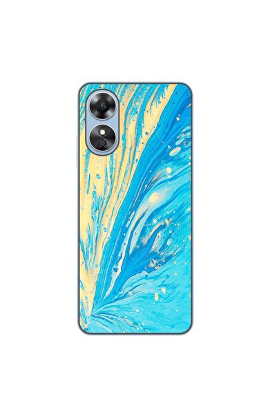 OEM Husa compatibila cu Oppo A17 Silicon Gel Tpu Model Aqua Bloom