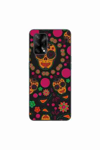 OEM Husa compatibila cu Oppo A74 4G Silicon Gel Tpu Model Halloween Floral Cr...
