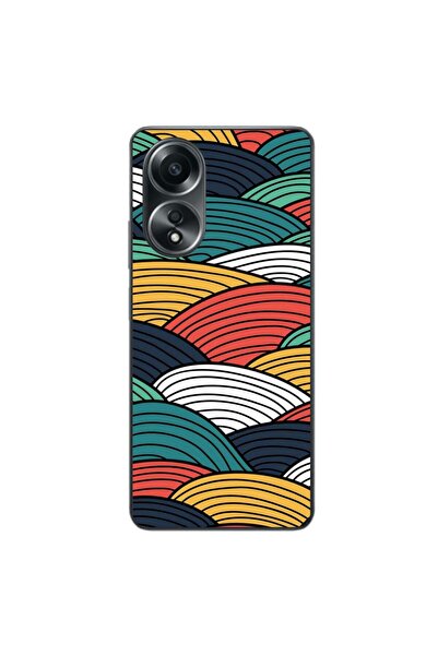 OEM Husa compatibila cu Oppo A58 4G Silicon Gel Tpu Model Abstract Striped Peaks