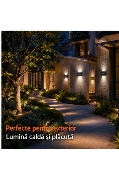 OEM SET 8 LAMPI BIDIRECTIONALE, 15CM, 10 LED-URI (RO-V07)