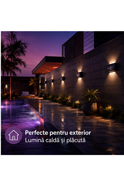 OEM SET 8 LAMPI BIDIRECTIONALE, 15CM, 10 LED-URI (RO-V10)