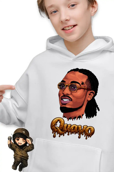 OEM Детски суичър за момчета Quavo Party Rap Trap Vibe