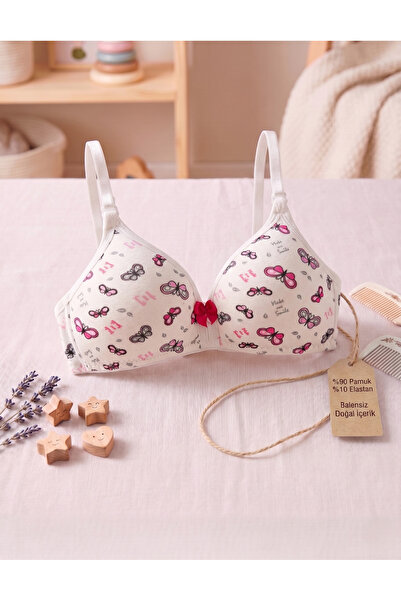 Lavint Homewear Cotton Girls' Training Bra Without Underwire, Removable Strap...