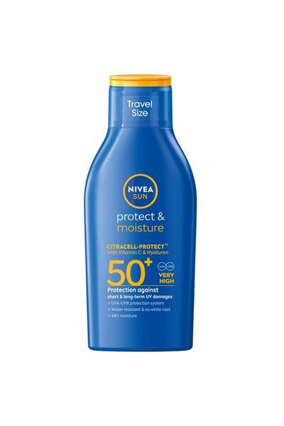 NIVEA Set of 2 x Sun Protect & Moisture Lotion, SPF 50+, 100 ml