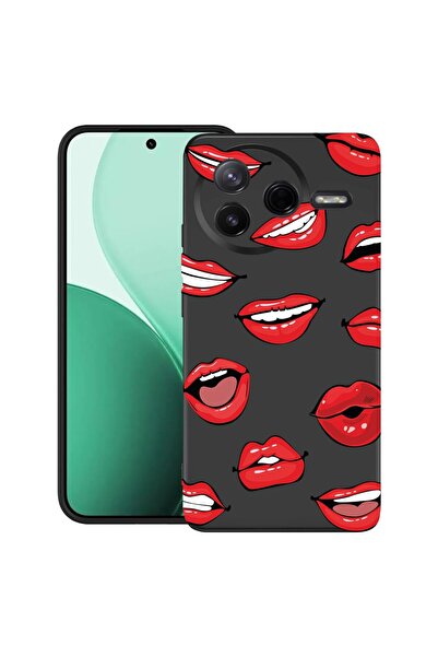 bestcase ¬Æ Husa TPU Ultra Slim Compatibil cu Poco F7 Pro, cu Design Lips - K...